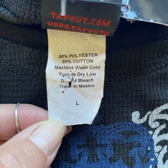 NWT Y2K Tapout MMA Thermal Graphic Shirt. XS/S. Polycotton. Rare Collectors. - Picture 4 of 8